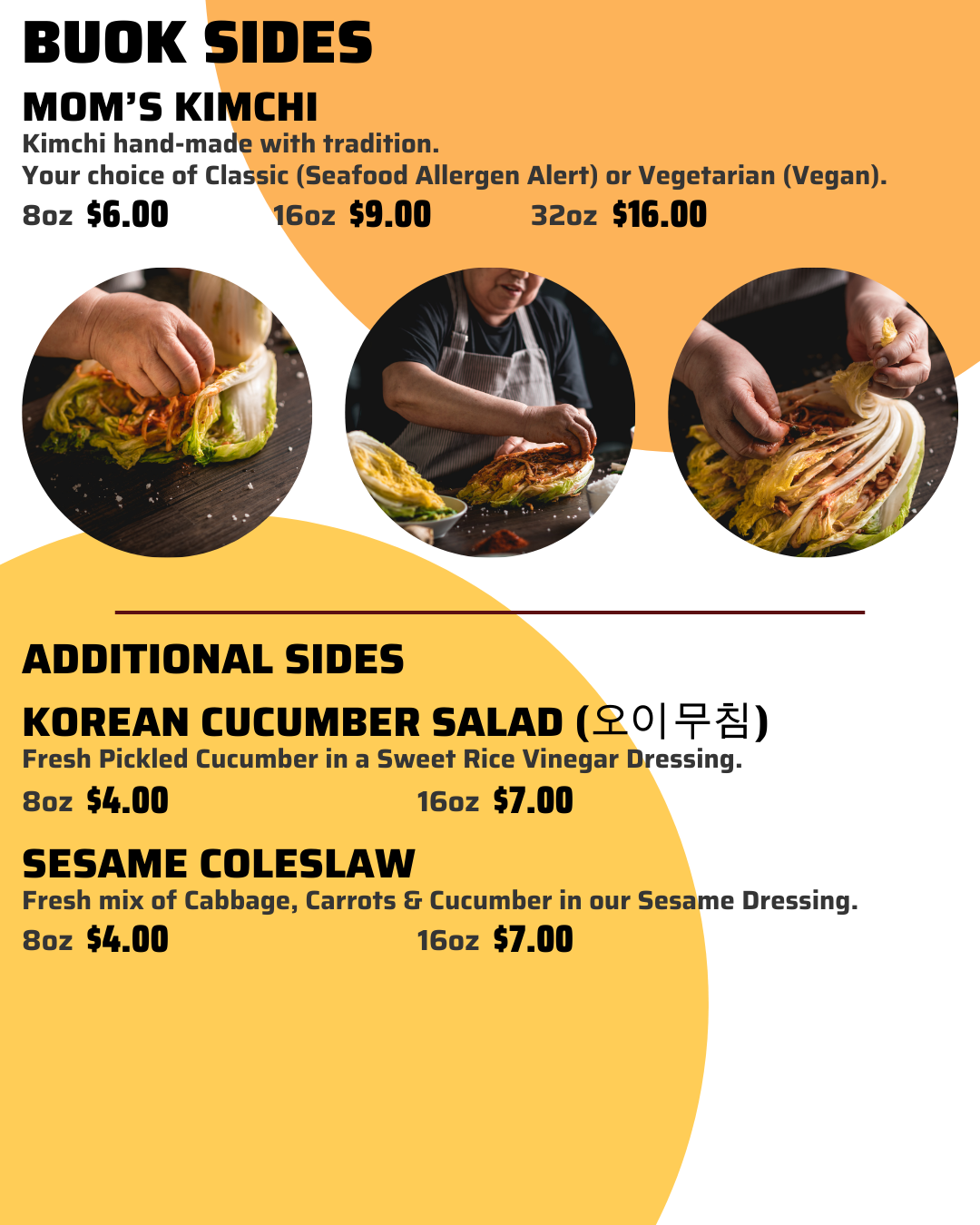 8 menu - Buok Fresh Korean Kitchen